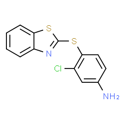 4-(1,3-Benzothiazol-2-ylsulfanyl)-3-chloroaniline 300809-71-6